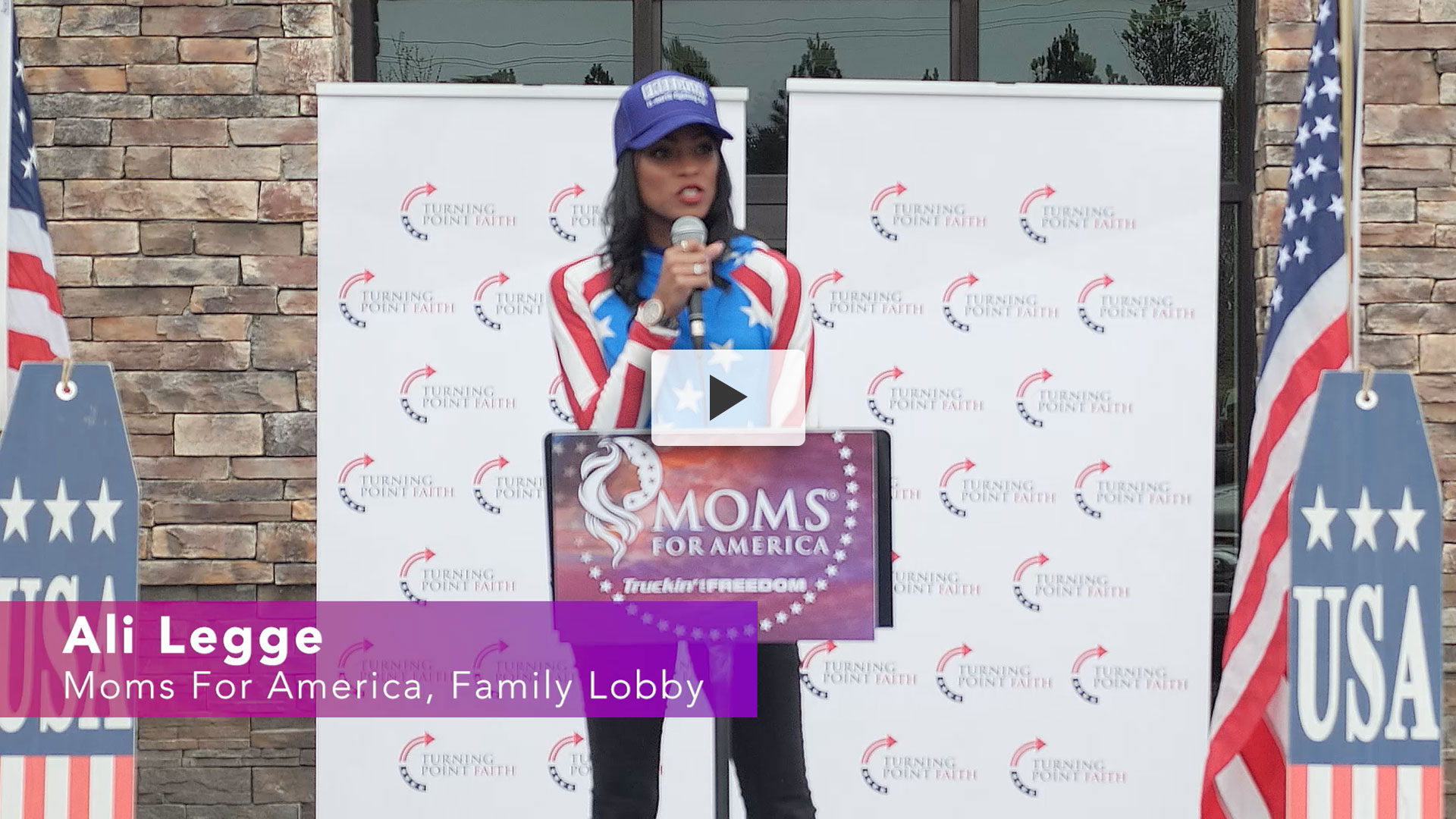 Aly Legge Speaking at the North Carolina Truckin For Freedom Rally